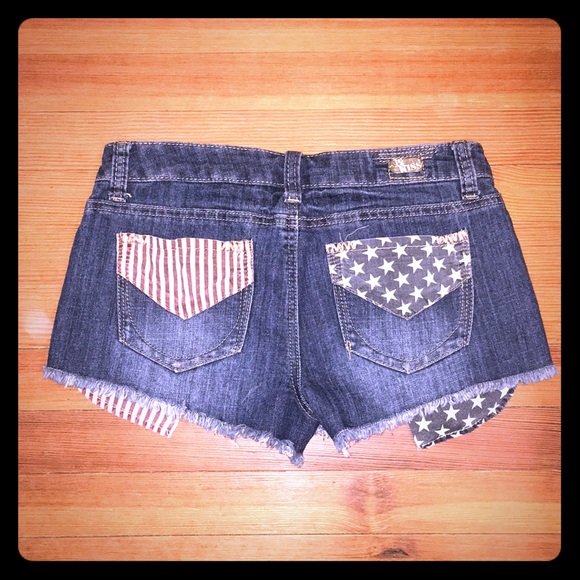 1st Kiss Pants - Stars & Stripes Patriotic Shorts